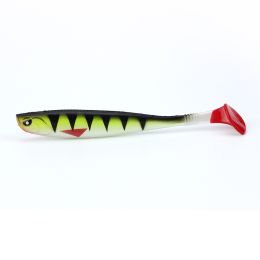 T-tailed Soft Fish 12cm 10g With Grooves On The Back Made Of PVC Material