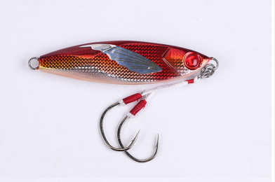 Laser Luminous Double Hook Slow Shake Iron Plate Bait Lead Fish