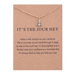 Fashion Jewelry Chain Travel compass Necklace For Women Style 104