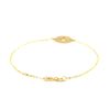14k Yellow Gold 7 inch Bracelet with Compass