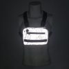 Chest Rig Bag Reflective Tactical with Multi Pockets for Night Running Cycling Walking Trekking Jogging Climbing