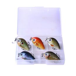 5 Color Lure Set 1.5G Mini Rock Lure Fishing Lure Box