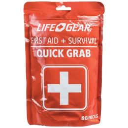 Life+Gear 41-3819 88-Piece Quick Grab First Aid & Survival Kit