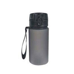 Outdoor gradient tritan large capacity plastic straw sports water cup portable fitness water bottle space cup wholesale (colour: 350ml black)