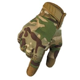 Men Riding Gloves Cycling Bike Full Finger Motos Racing Gloves Antiskid Screen Touch Outdoor Sports Tactical Gloves Protect Gear (Color: CP Camo)
