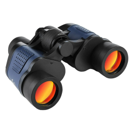 Binoculars Hunting Day Night Outdoor Travel Compact Folding Telescope (Color: Dark Blue)