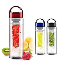 Fruitzola - The Fruit Infuser Water Bottle with Handle by Good Living in Style (Color: Black)
