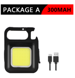 Mini Portable COD Flashlight USB Rechargeable Keychain Light 800 Lumens Bright Keychain Light Small Pocket Lanterns For Outdoor (1: 300mAh)